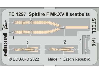 Spitfire F Mk.XVIII seatbelts STEEL 