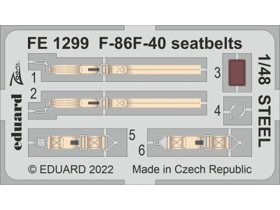 F-86F-40 seatbelts STEEL 