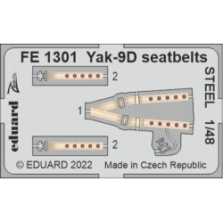 Yak-9D seatbelts STEEL 