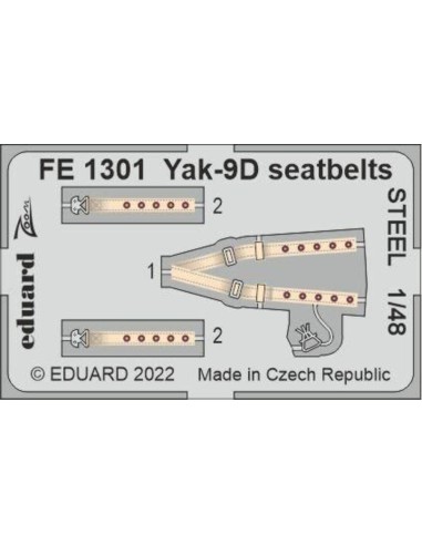 Yak-9D seatbelts STEEL 