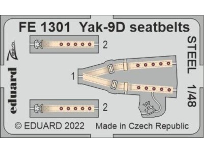 Yak-9D seatbelts STEEL 