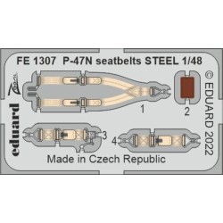P-47N seatbelts STEEL for ACADEMY 