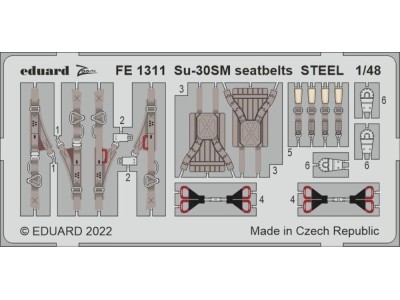 Su-30SM seatbelts STEEL for GREAT WALL HOBY 