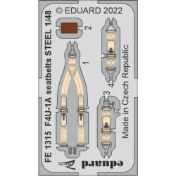 F4U-1A seatbelts STEEL for HOBBY BOSS 