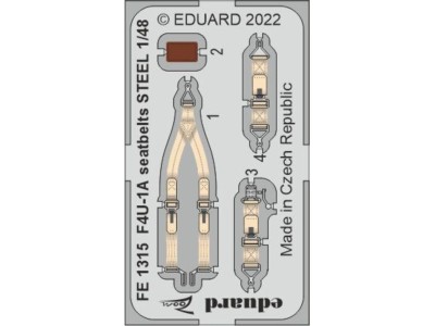 F4U-1A seatbelts STEEL for HOBBY BOSS 