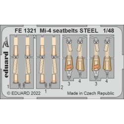 Mi-4 seatbelts STEEL for TRUMPETER 