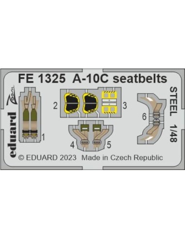 A-10C seatbelts STEEL for HOBBY BOSS 