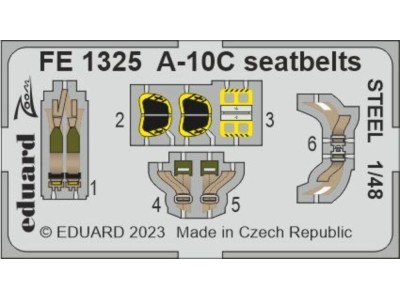 A-10C seatbelts STEEL for HOBBY BOSS 