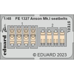 Anson Mk.I seatbelts STEEL 1/48 for AIRFIX 