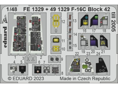 F-16C Block 42 till 2005 1/48 for KINETIC 