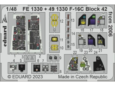 F-16C Block 42 from 2006 1/48 for KINETIC 