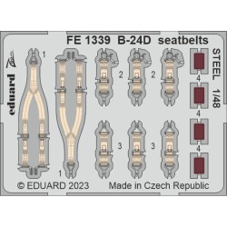 B-24D seatbelts STEEL 1/48 REVELL 
