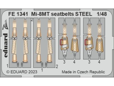 Mi-8MT seatbelts STEEL 1/48 ZVEZDA 