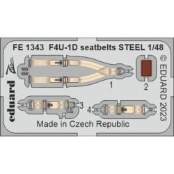 F4U-1D seatbelts STEEL 1/48 HOBBY BOSS 