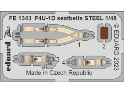 F4U-1D seatbelts STEEL 1/48 HOBBY BOSS 