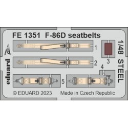 F-86D seatbelts STEEL 48 REVELL 