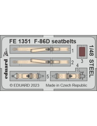 F-86D seatbelts STEEL 48 REVELL 
