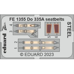 Do 335A seatbelts STEEL 1/48 TAMIYA 