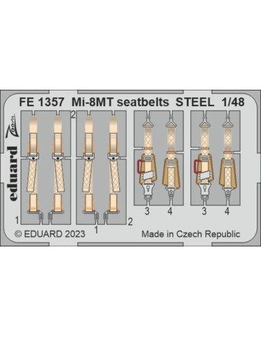 Mi-8MT seatbelts STEEL 1/48 TRUMPETER 
