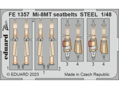 Mi-8MT seatbelts STEEL 1/48 TRUMPETER 