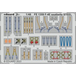 F-4E seatbelts STEEL 1/48 MENG 