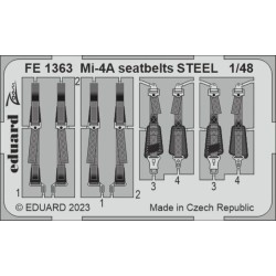 Mi-4A seatbelts STEEL 1/48 TRUMPETER 