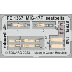 MiG-17F seatbelts STEEL 1/48 AMMO 