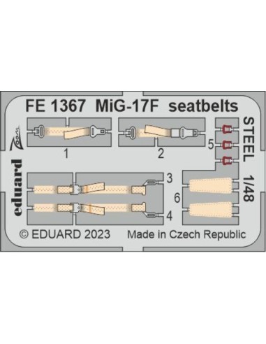MiG-17F seatbelts STEEL 1/48 AMMO 