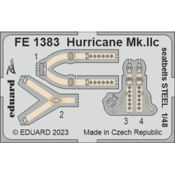 Hurricane Mk.IIc seatbelts STEEL 1/48 ARMA HOBBY 