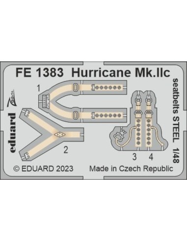 Hurricane Mk.IIc seatbelts STEEL 1/48 ARMA HOBBY 