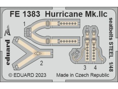 Hurricane Mk.IIc seatbelts STEEL 1/48 ARMA HOBBY 