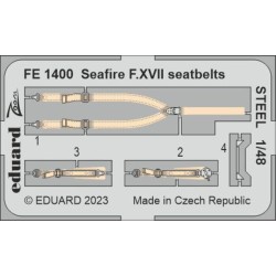Seafire F.XVII seatbelts STEEL 1/48 