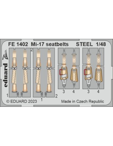 Mi-17 seatbelts STEEL 1/48 