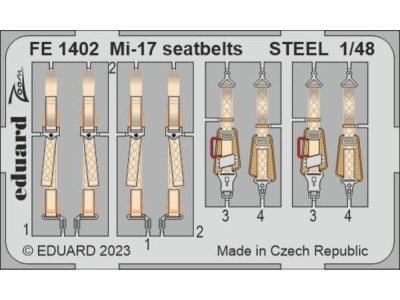 Mi-17 seatbelts STEEL 1/48 