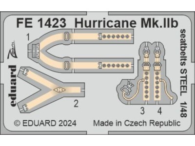 Hurricane Mk.IIb seatbelts STEEL 1/48 ARMA HOBBY 