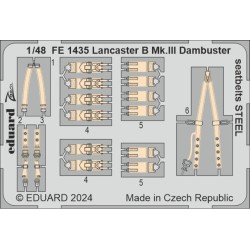 Lancaster B Mk.III Dambuster seatbelts STEEL 1/48 HKM 
