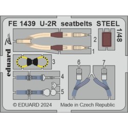 U-2R seatbelts STEEL 1/48 HOBBY BOSS 