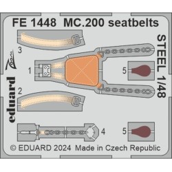 MC.200 seatbelts STEEL  ITALERI 