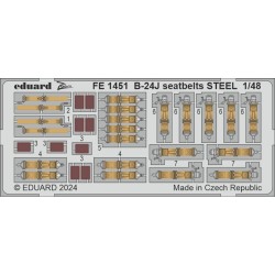 B-24J seatbelts STEEL  HOBBY BOSS 