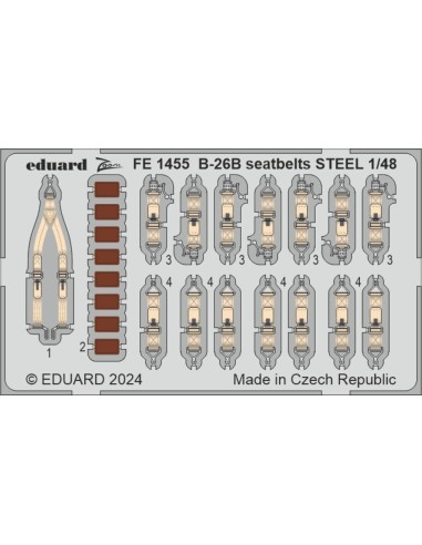 B-26B Marauder seatbelts STEEL  ICM 