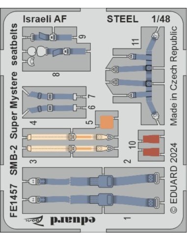 SMB-2 Super Mystere seatbelts Israeli AF STEEL 