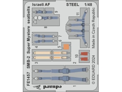 SMB-2 Super Mystere seatbelts Israeli AF STEEL 