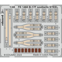 B-17F seatbelts STEEL 1/48 