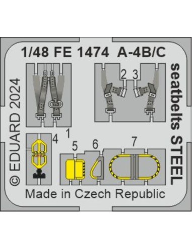 A-4B/C seatbelts STEEL 