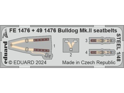 Bulldog Mk.II seatbelts STEEL 