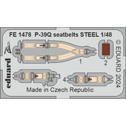 P-39Q seatbelts STEEL  ARMA HOBBY 