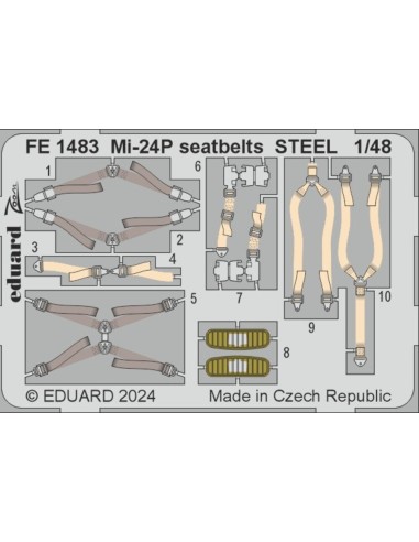 Mi-24P seatbelts STEEL 