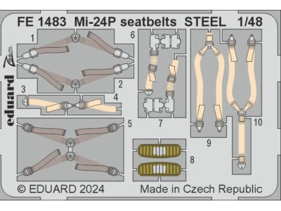 Mi-24P seatbelts STEEL 