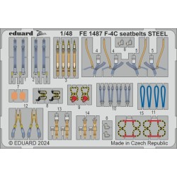 F-4C seatbelts STEEL 