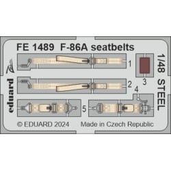 F-86A seatbelts STEEL  CLEAR PROP  2